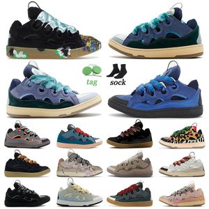 Authentic casual shoes leather curb dress shoes men women sneakers Grey Dark Green Light Blue Racer Blue Light Grey Blue Black Red Triple White Light Blue