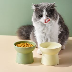 Tigelas de cachorro alimentadores de cães pequenos cães nórdicos tigela de cerâmica gato alimento elevado água bebida de estimação comer suprimentos filho