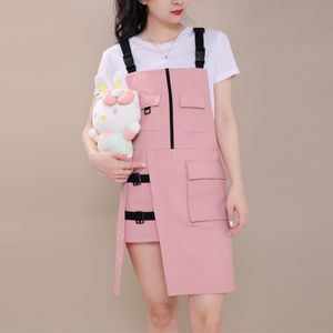 Aprons Cotton Apron Gardening Works Cross Back Canvas Pinafore Dress for Art Studio Coffee Shop Anti Fouling Uniform 230307