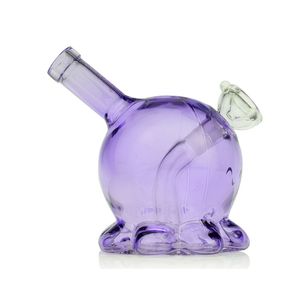 4.1-Inch Octopus Shape Mini Bong - Diffused Downstem Percolator, 10mm Female Joint