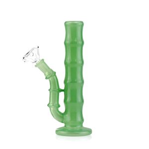 6.4 -tums Jade Green Bamboo Mini Hookah Bong - 10mm kvinnlig fog för elegant rökning