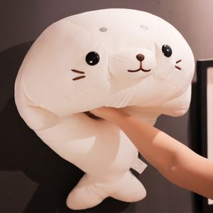 Plush Dolls 50/60cm Cute Soft Animal Sea Lion Doll Baby Sleeping Pillow Cartoon Marine Animals Seal Plush Stuffed Toy Kids Girls Lovely Gift 230307