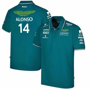 2023 Aston Martin FANS Cognizant F1 yarış forması Aramco 14 Resmi Fernando Alonso Takım Sürücüsü Tişörtü