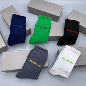 Designer Men's Socks Socks Designer Socks Luxury Mens Womens Cotton Sock Classic B Letter Bekväm moderörelse Strumpa med Box N1 9ZO8