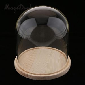 Vasos transparentes capa de vidro flores bolo luzes led lhes dome cloche jar para decoração de casamento em lojas domésticas