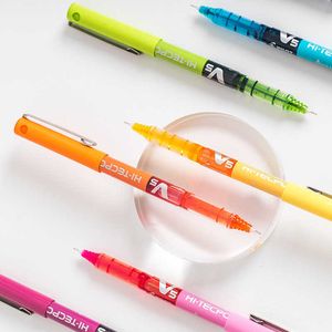 Gelpennor 1 st pilot V5 Color Gel Ink Pen 05mm Ballpoint Tecpoint Candy Writing Ritning Japanese Stationery Office School A6911 J230306