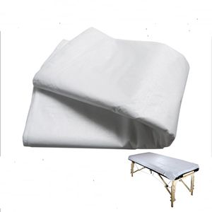 Engångsbruk vit massage lakan platt bord täcker vattentäta 10 ark en pack192e