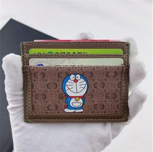 2023Wholesale Fashion Credit Card Holders Women Mini Wallet High Quality Genuine Leather Men Designer Pure Color Card Holder Double Sided Wallets Key