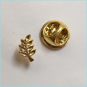 Stift broscher 10st mason lapel pin masons små mini söt märke akacia kvist murare akasha blad och stift släpp leverans smycken dhqo8