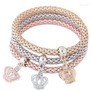 Charm Armband Fashion Jewelry i Europa och USA Five Pointed Star Tricolor Corn Chain Multilayer Armband