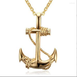 Pendant Necklaces 2023 European And American Style Men's Anchor Pendants In The Caribbean Pirate Wholesale One Generation