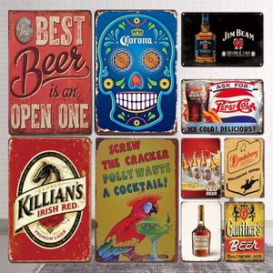 Vintage Beer Metal Painting Poster Signs retro cerveja Sticke Metal Plate Tin Sign