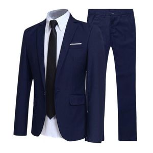 Męskie garnitury Blazers Winter Men Suit Zestaw Lapel Formal Stylowa bawełniana mieszanka Blazer kieszonkowy na randki ślubne przez cały sezon M-4xl Solid
