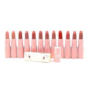 口紅ジェンナーlippenstifteマットyピンクチューブ長い最後の12色のメイクアップメイクドロップデリバリーヘルスビューティーリップスdhqtoを着ることができます