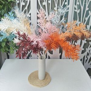 Decorative Flowers Simulation Rime Big Bamboo Leaf Wedding Artificial Plant Decoration Road Guide Flower Arrangement Accessories