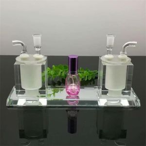 Hookahs new Europe and Americaglass pipe bubbler smoking pipe water Glass bong Hot selling double crystal bottle and water bottle