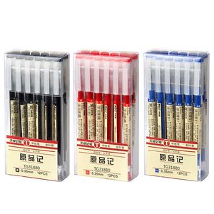 Jel Pens 3 PCSlot Yaratıcı Japon Jel Kalemi 035mm Siyah Mavi Kırmızı Mürekkep Maker Pens Okul Ofisi Öğrenci Sınavı Yazma Kırtasiye Tedariki J230306