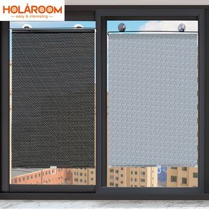 Curtain Sunshade Roller blinds s Blackout Suction Cup Punchfree Retractable Window Kitchen s for Bedroom 230306