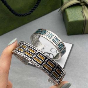 2023 New Luxury High Quality Fashion Jewelry for new enamel double net red couple Bracelet idol same shot