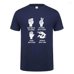 Erkekler Tişörtleri Serin Judo Gömlek Erkekler Yaz Pamuk Kısa Kollu Hiçbir Şey T-Shirts Adam Tops TM-041