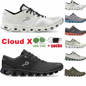 Buty Designer Cloud X On Clouds OnCloud Road Training Fitness Absorbing Sample Sneakers Utility Black Triple White Cloudnova Forms Treners