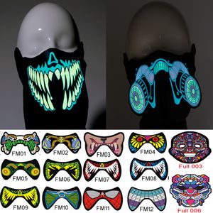 1 stilvolles, cooles LED-Leuchtspielzeug, glänzende Halbgesichtsmaske, Party-Aktivitätsmaske, Beleuchtungstanz jllBhP yummy_ shop