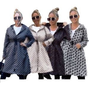 Damenjacke 2022GGSS Herbst und Winter neue Designermarke Damen-Windjacke warmer langer Damenmantel