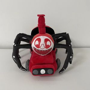 Tillverkare grossist 3 design choo-choo charles charles tåg plysch leksaker tecknad spindel spel perifera dockor för barns gåvor