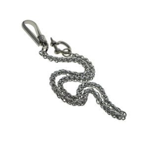 Nyckelringar rostfritt stål Vete plånbok Jean byxor Biker Chains Chainmaille D Shackle Simple U 6mm Wire Hook Fishhook Connect