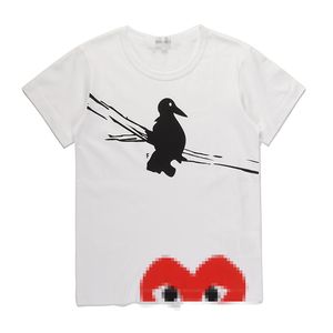 Designer TEE Herren T-Shirts Big Heart Com Des Garcons PLAY T-Shirt Herrengröße „Red Heart“ Logo T-Shirt XL Marke