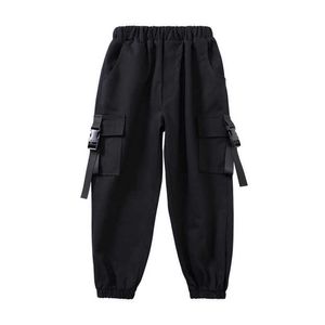 Herrbyxor Spring Summer Men Sports Pants Tactical Jogging Cargo Trousers Joggers Casual Tracksuits Streetwear Clothing 2022 Hip Hop Black Z0306