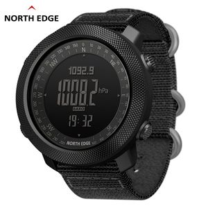 Relógios de pulso North Edge Mens Sport Horas de relógio digital de natação Exército militar Relógios Altímetro Barômetro Compass à prova d'água 50m 230307