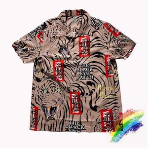Mäns casual skjortor toppkvalitet wacko maria skjorta män kvinnor vintage tiger hawaii t shirt tees 230306