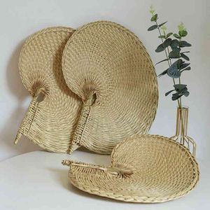 Handfächer, handgemachte Fächer, Rattan-Dekoration für Hochzeit, natürliche Palmblätter, gewebte Fächer, Wand-Kunst-Dekor für Bauernhaus-Ornamente