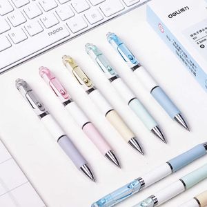 Gel Pens 2 Pcslot 05mm Press Fresh Gel Pen Signature Neutral Pen Mechanical Smooth Smooth Writing School Office Supply Promotial Gift J230306