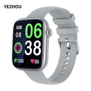 Yezhou2 P45 Kvinnor och män Smart titta på pedometer hjärtfrekvens Sleep Real Blood Oxygen Monitoring 1,8-tums Bluetooth Calling Smartwatch för iOS Android