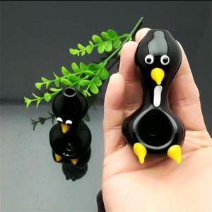 Hookahs new Europe and Americaglass pipe bubbler smoking pipe water Glass bong Black glass bird pipe