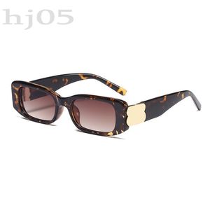 Óculos retangulares de óculos de designer tonalidades de sol acessórios de moda feminina Lunette leopard sun prova popular óculos de sol de luxo para homens pj025 c23