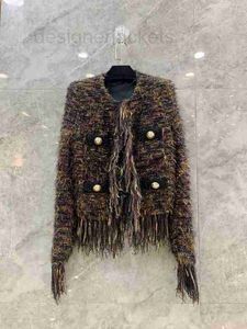 Giacche da donna Designer 2023 giacca di marca Nuova lettera di moda Autunno Inverno Nappa Tweed cappotto cardigan designer di alta qualità Casual Primavera WGYZ