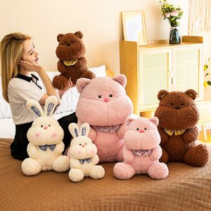 New plush cartoon cute rabbit plush toy pig doll bear doll doll pillow girls birthday gift