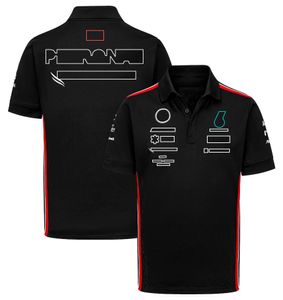 F1 Formula 1 Manga curta Camiseta de camisetas Time Clothes Fãs de lazer Polo Roupos 2023 O mais recente modelo de Racing Roupos Casual Crewneck Tee