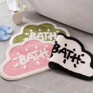 Carpets Thickened Flocking Cartoon Door Mat Bathroom Water Absorption Anti-slip Doorway Non-slip Carpet Household Floor Kitchen