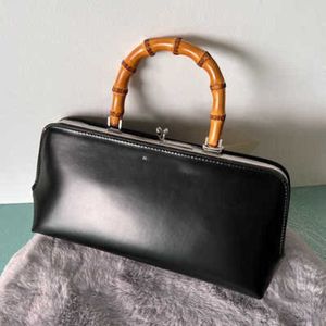 Totes jbag bambu väska läder designer väska handtag mun guld designer tote handväska elegant fransk pinne hand kvinnlig handväska