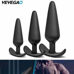 Anal Toys Silicone Anal Plug Pack med 3 rumpa pluggar Training Set för nybörjare Avancerade användare med utblåst basprostatasexleksaker L230306