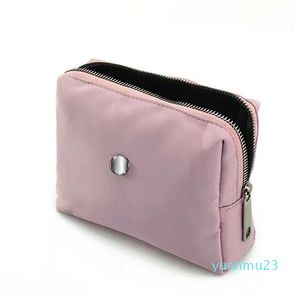 LL Outdoor Bags Small Things Pouch Bag Gym Makeup Mini Pochette Bllack Zipper Fanny pack Purses Zipper 01