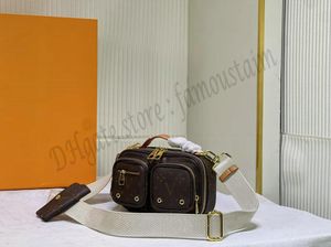 M80237 torba na aparat kobiety torebki od projektantów kopertówki moda torby crossbody splot pasek na ramię pięć w jednym Mini 20cm skrzynki