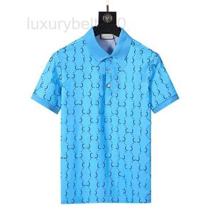 Polo da uomo Designer Polo da uomo Luxury Casual Mens T Shirt Snake Bee Lettera Stampa Ricamo Fashion High Street Man Tee UETW