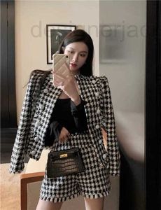 Kvinnorjackor Designer 2023 Brand Jacket Ny Autumn Winter Fashion Double Breasted Tweed Coat Cardigan Designer High-klass Casual Zao5