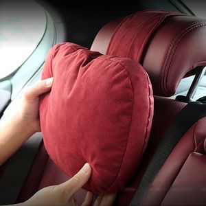 Quality Suede Car Headrest Neck Pillow Lumbar Support Seat waist Cushion Maybach Design S Class Ultra Soft Pillow For Tesla Audi