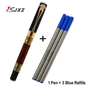 Gelpennor Luxury Metal Gel Pet Present Pen Pen Hotel Writing Ballpoint Pen Office School Stationery Supply J230306